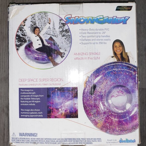 SNOW CANDY HEAVY DUTY INFLATABLE SNOW TUBES- NWOT+ FREE GIFT!! - Picture 4 of 10